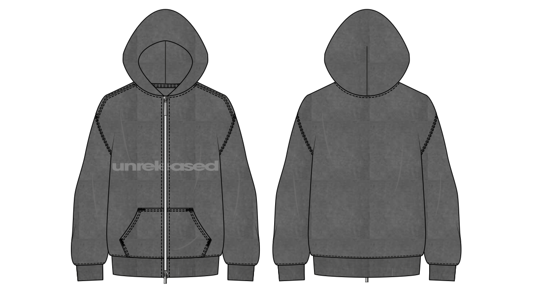 ZIP HOODIE WITH LOGO PATCH