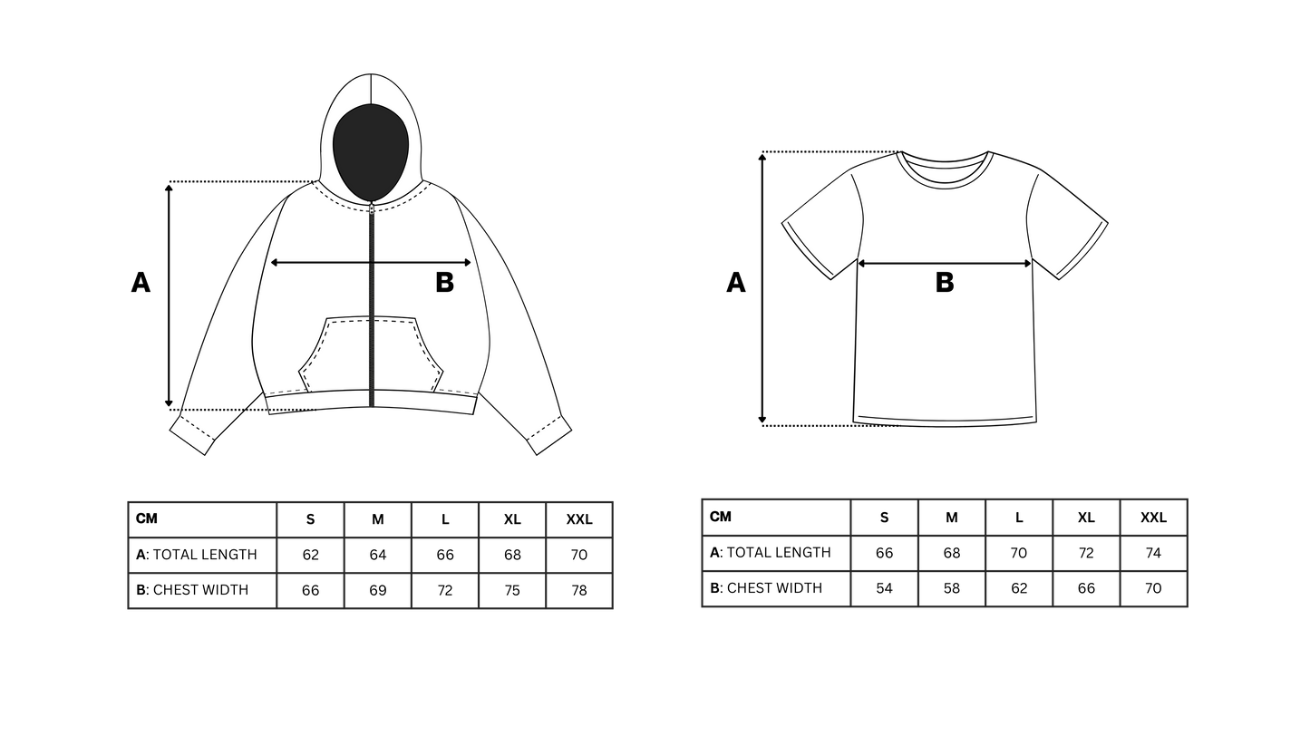 DISTRESSED LOGO ZIP HOODIE