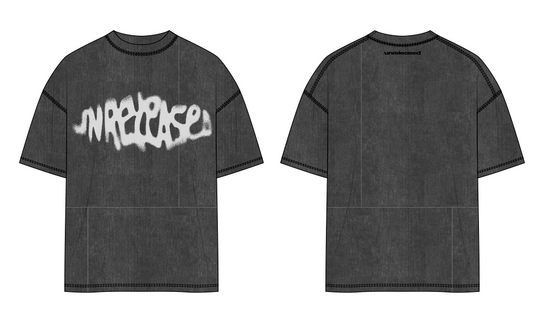 WAHED OUT SPRAYED LOGO TEE